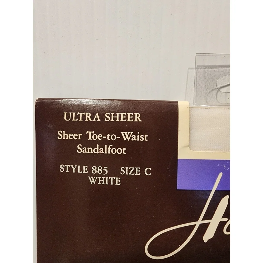 Hanes Ultra  Sheer Pantyhose  Style 885 White Size‎ C